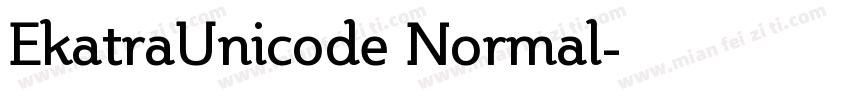 EkatraUnicode Normal字体转换